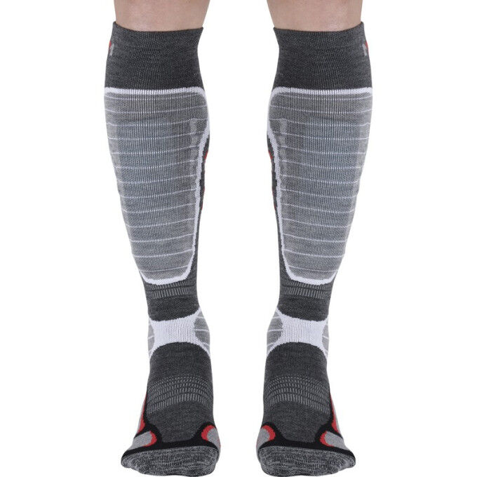 GELPROTECH SKI KNEE-HIGHS WOOL GREY