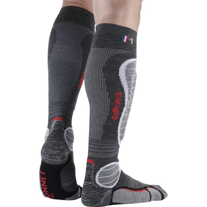 GELPROTECH SKI KNEE-HIGHS WOOL GREY