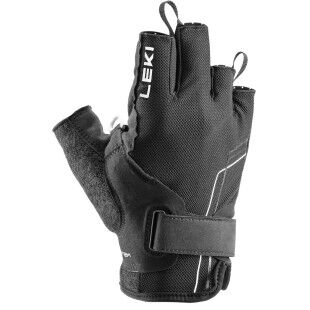 Leki Nordic Glove NORDIC BREEZE SHARK SHORT Negro / Blanco