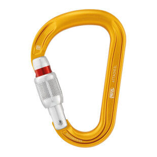 ATTACHE SCREW LOCK CARABINER YELLOW