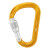 ATTACHE SCREW LOCK CARABINER YELLOW