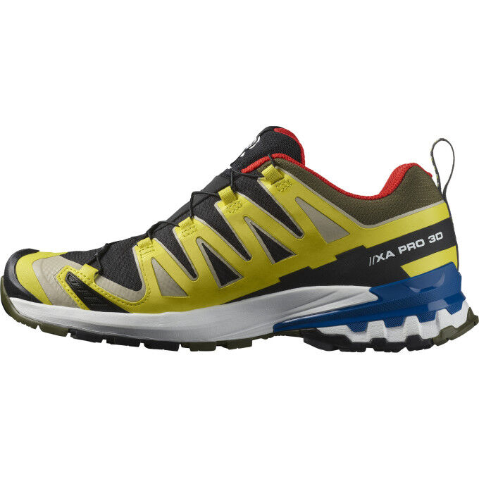 Zapatillas de trail Salomon XA PRO 3D V9 GTX Negro/Buttercup/Azul Lapis