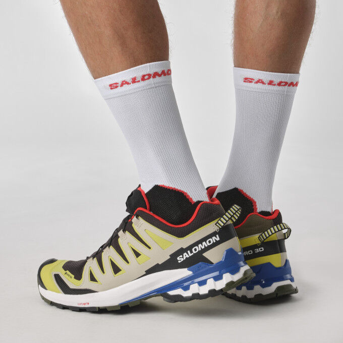 Zapatillas de trail Salomon XA PRO 3D V9 GTX Negro/Buttercup/Azul Lapis