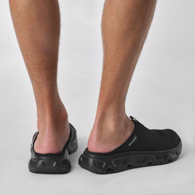 Zapatillas de recuperación Salomon REELAX SLIDE 6.0 Negro/Negro/Aleación