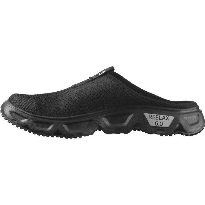 Zapatillas de recuperación Salomon REELAX SLIDE 6.0 Negro/Negro/Aleación