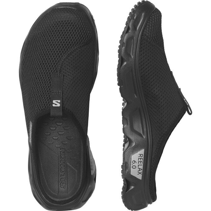 Zapatillas de recuperación Salomon REELAX SLIDE 6.0 Negro/Negro/Aleación