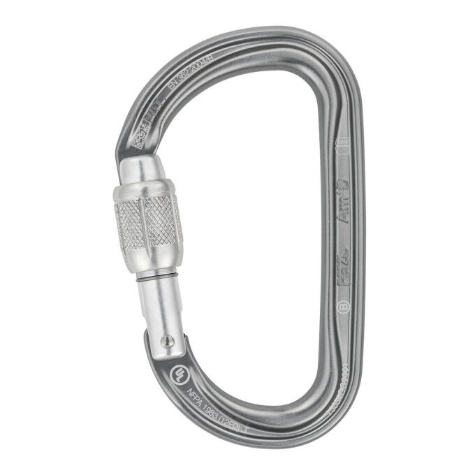 Mosquetón Petzl AM'D SCREW-LOCK Gris