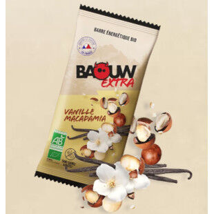 Barres Energétiques Bio Baouw EXTRA VANILLE-MACADAMIA
