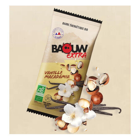 Baouw Barritas energéticas ecológicas EXTRA VANILLA-MACADAMIA