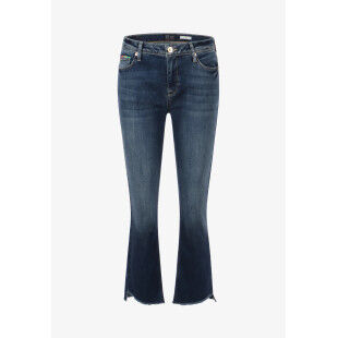 Raffaello Rossi VIC 6/8 CROPPED HEM SOFT SUMMER DENIM STANDARD denim trousers Moonlight Blue