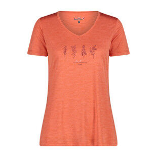 CMP women's wide-neck T-shirt in lightweight jersey