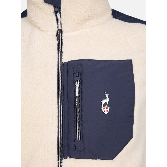 Veste sans manche en sherpa homme Aulp TARIK Greige