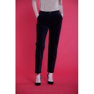 Mason's NEW YORK VELOURS black chino trousers