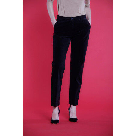 Pantalon chino Mason's NEW YORK VELOURS noir