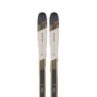 Salomon N MTN 91 Rainy day/Black/Neon Turmeric touring skis