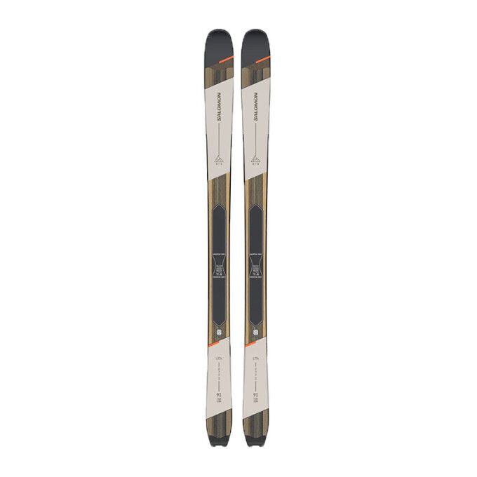 Salomon N MTN 91 Rainy day/Black/Neon Turmeric touring skis Salomon N MTN 91 Rainy day/Black/Neon Turmeric touring skis
