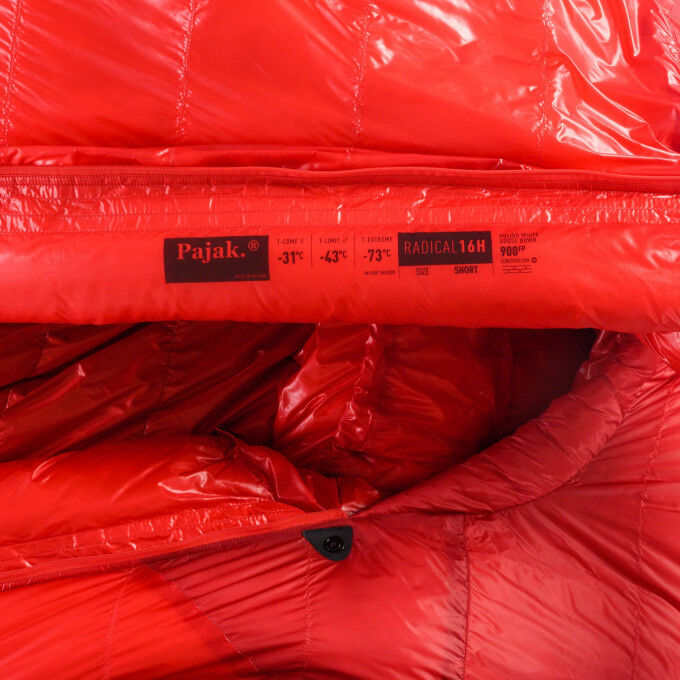 Pajak RADICAL 16H Red sleeping bag