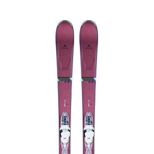 Pack de skis Dynastar E 4X4 5 + fixations XP W 11 GW B83 White / Blue / Pink