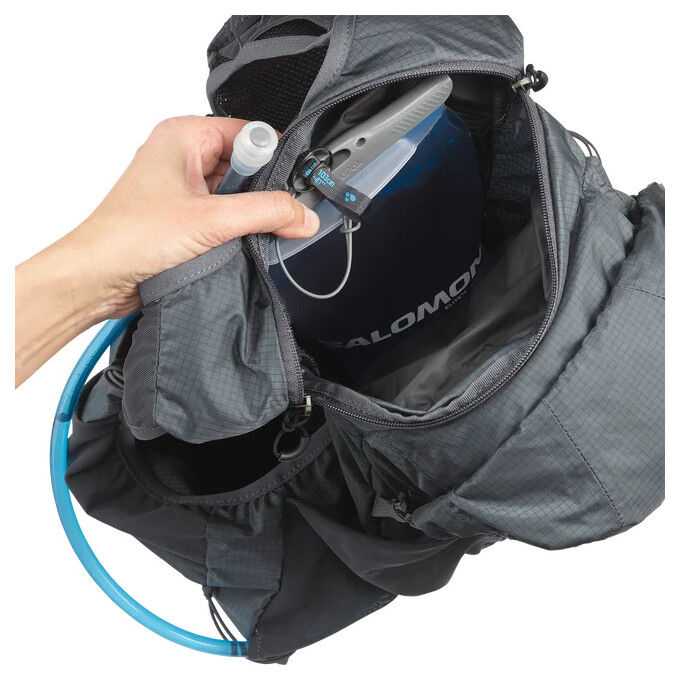 Unisex hydration jacket Salomon ADV SKIN CROSS SEASON 15 Ebony/Alloy