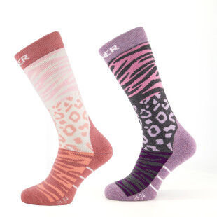 LADIES SKI SOCKS ANIMAL PR/PK