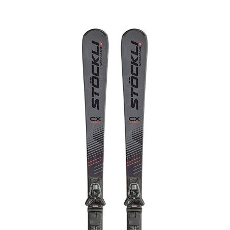 Skis Stöckli LASER-CX +MC D20 + MC 11 BLACK/MATT