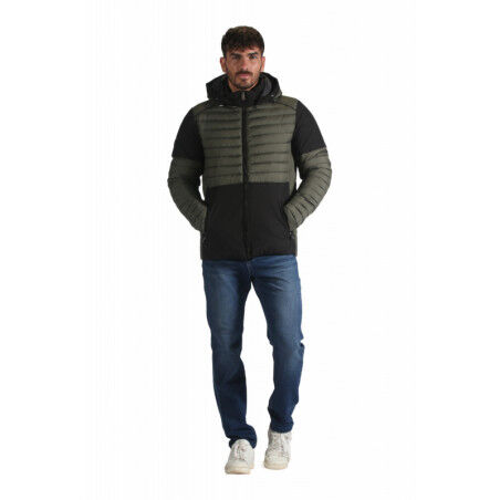 Chaqueta acolchada WAXX SWAN para hombre: bimaterial, media longitud y repelente al agua