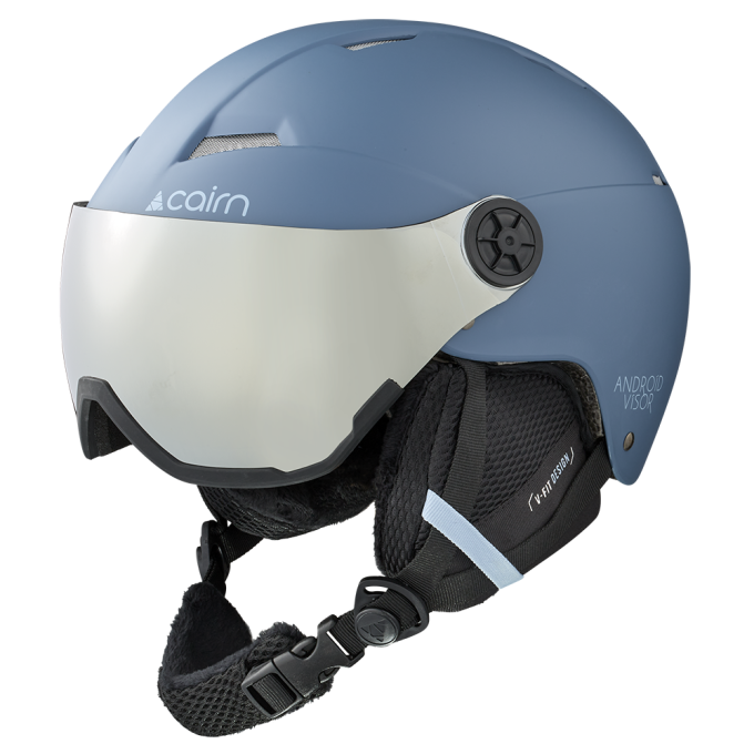 Skihelm Cairn ANDROID VISOR Mat Vintage Blue
