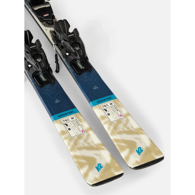 K2 DISRUPTION 76C W esquís de pista + fijación ER3 10 COMPACT QUIKCLIK Negro/Antracita
