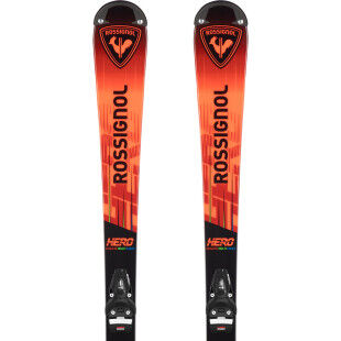 Pack of junior skis Rossignol HERO MULTIEVENT 127-148 + NX7 LF
