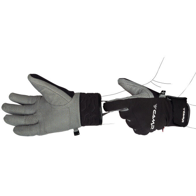 Camp : guanti unisex GEKO ICE PRO BLACK