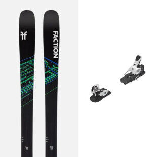 Skiset Faction PRODIGY 1 + bindung : Farbe - Black, Skigröße - 164