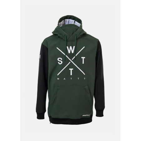Watts ski jacket VESTE SOFT SHELL Black/White