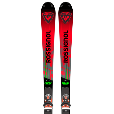 Skis junior Rossignol Hero Athlete SL + SPX12 : performance et précision