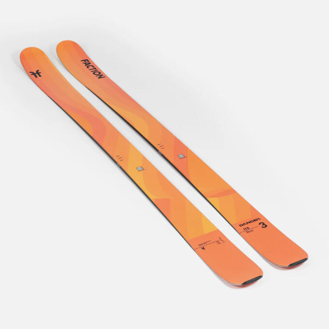 Pack of Faction DANCER 3 skis + bindings