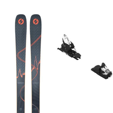 Pack de esquís Blizzard ANOMALY 88 (FLAT) + fijaciones: Color - AZUL/NARANJA, Número de esquís - 176
