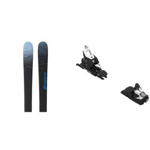 Set da sci Nordica UNLEASHED 90 + attacchi: Colore - Blu/Rosso, Misura dello sci - 152