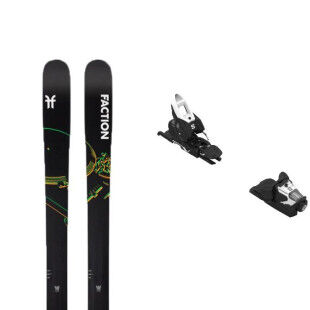 Set da sci Faction PRODIGY 2 Black + attacchi : Colore - Nero, Dimensioni dello sci - 177