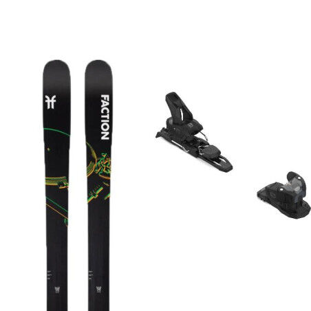 Pack of Faction PRODIGY 2 Black skis + bindings : Colour - Black, Ski size - 177
