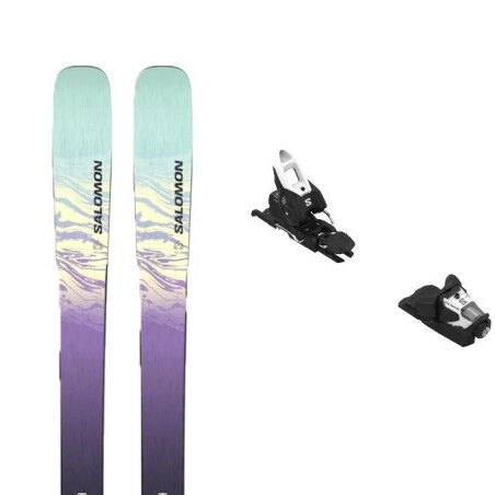 Pacchetto di sci Salomon N STANCE W 88 + attacchi : Colore - NERO/CHIVE BLO, Dimensioni dello sci - 161