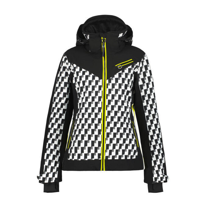 LUHTA スキーウェア ホワイト/ブラック/イエロー Luhta LAUKUKERO women's ski jacket