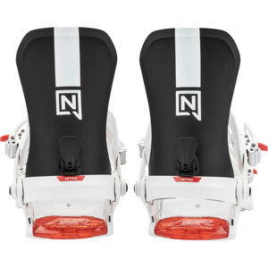 Fixations Snowboard Nitro Team Homme - Taille L - Blanc - Amorti Air, Réglage Sans Outil, Sangle 3D