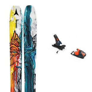 Pack of Atomic BENT CHETLER 120 BLUE/YELLOW skis + bindings : Colour - Unicolor, Ski size - 176