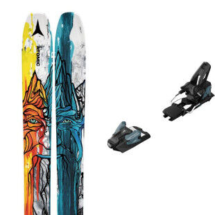 Pack of Atomic BENT CHETLER 120 BLUE/YELLOW skis + bindings : Colour - Unicolor, Ski size - 176