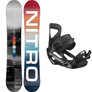 Snowboard Pack Nitro TEAM GULLWING + Bindung : Größe der Skier - 159