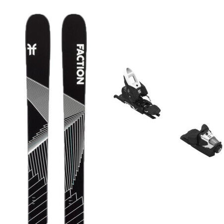 Pack de esquís Faction MANA 2 negros + fijaciones : Color - Negro, Talla de esquí - 173