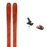Pack of Blizzard RUSTLER 9 (FLAT) Orange skis + bindings : Colour - Orange, Ski size - 174