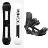 Salomon CRAFT snowboard pack + fijación : Color - Negro/Blanco, Talla de esquí - 160 Ancho