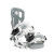 Attacchi da snowboard FLOW FUSE HYBRID Bianco