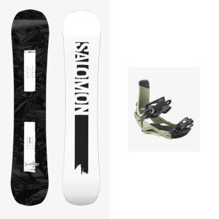 Set da sci da snowboard Salomon CRAFT + attacco : Colore - Nero/Bianco, Dimensioni dello sci - 160 Ampio