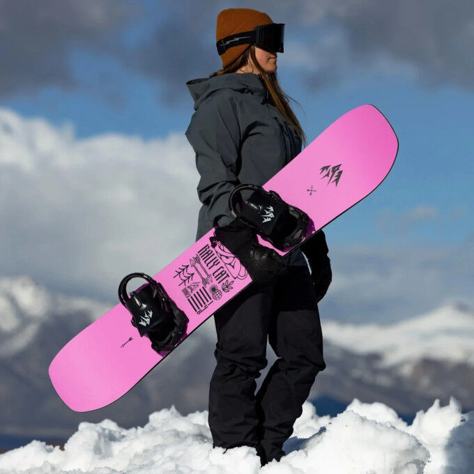 Jones RALLY CAT women's snowboard pack + bindings